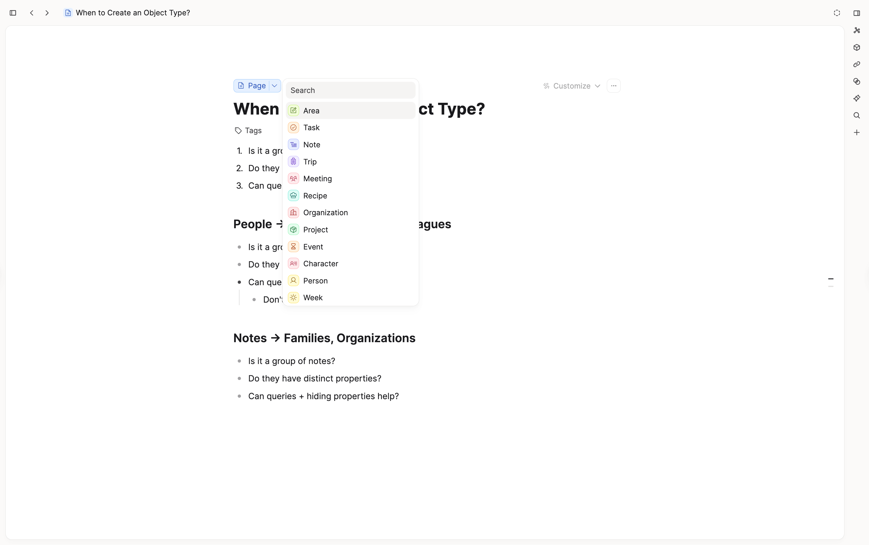 Change object type