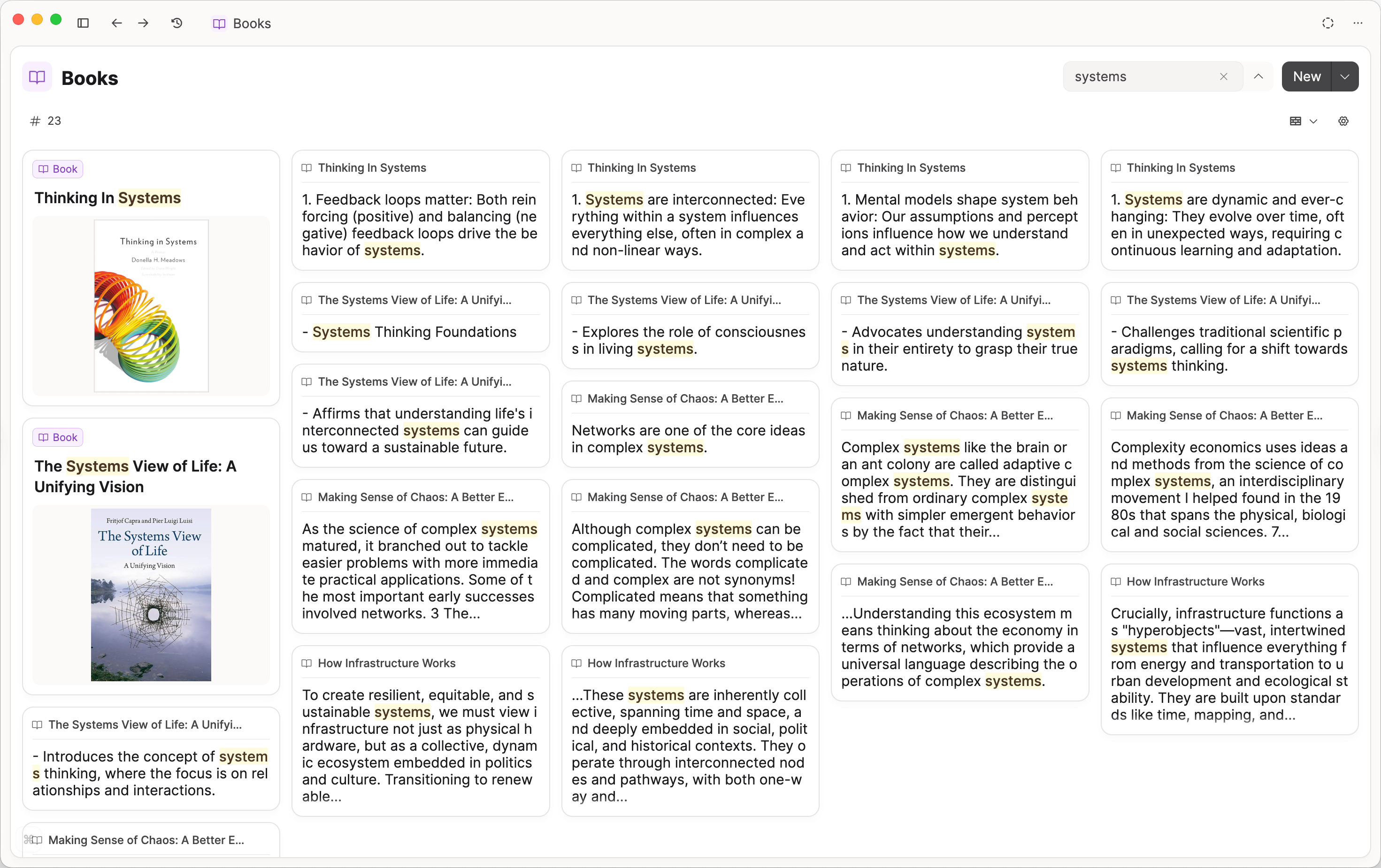object dashboard search