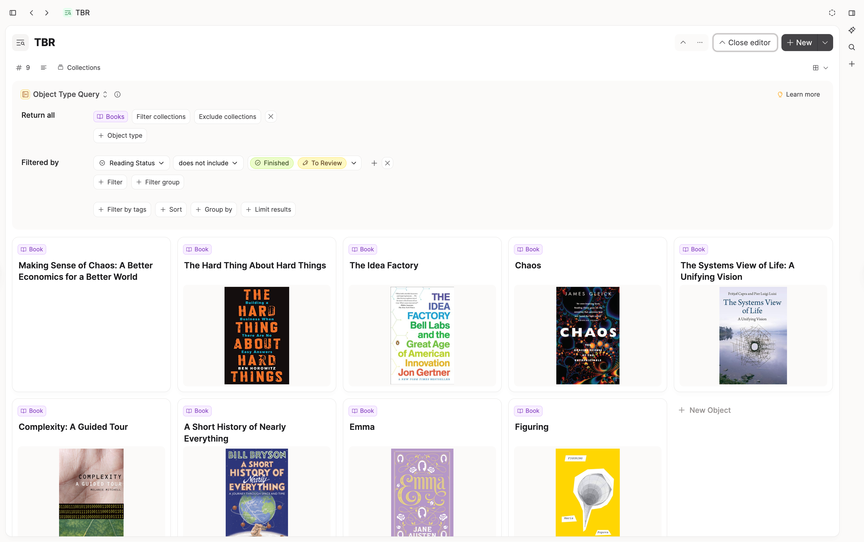 TBR list