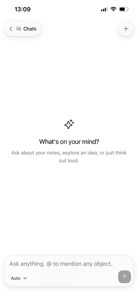 AI chat on mobile