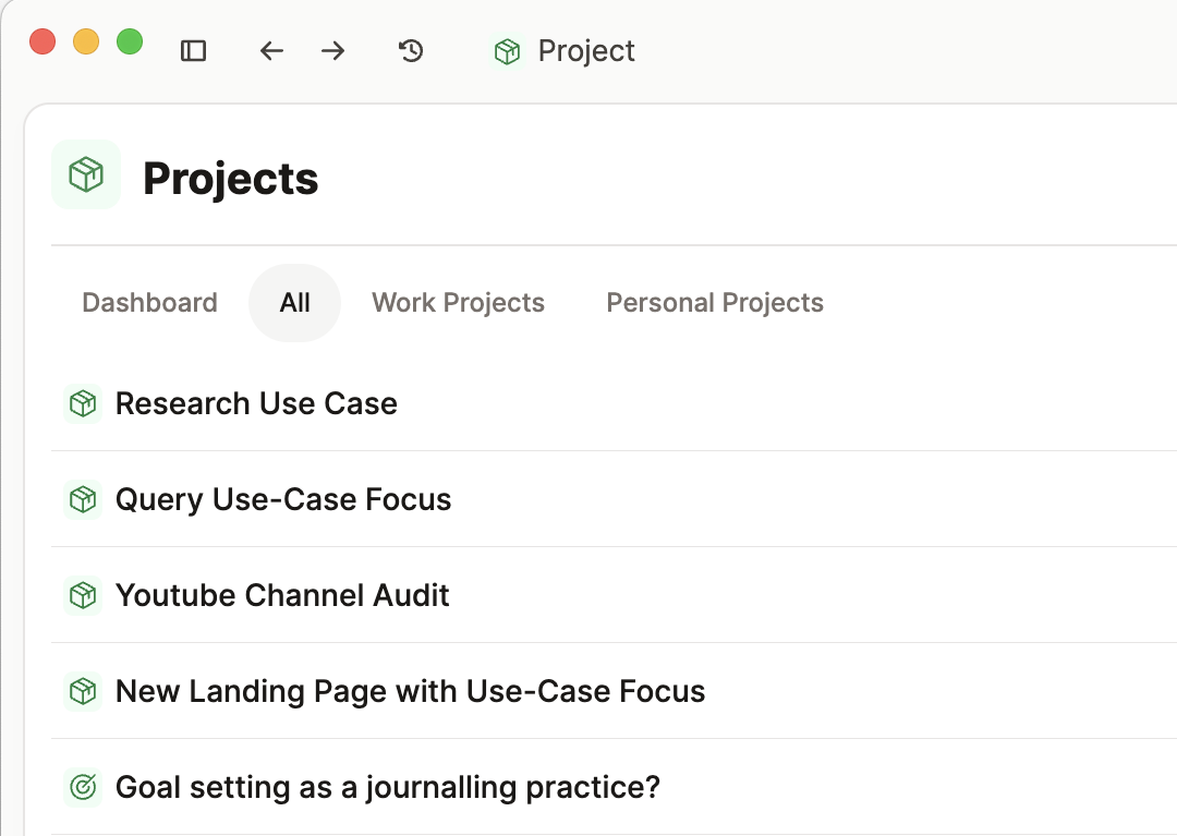 all projects