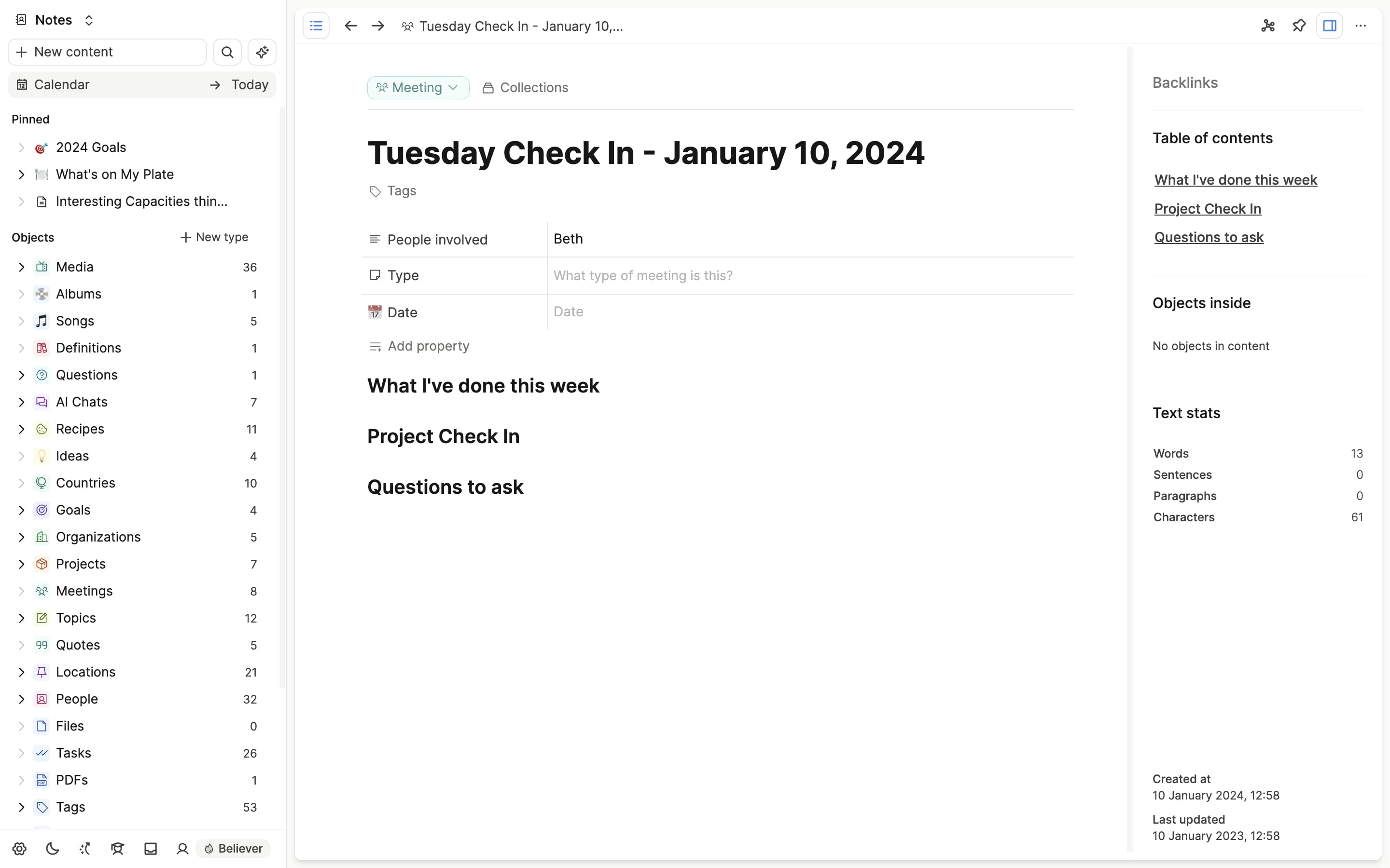 Templates Capacities Docs