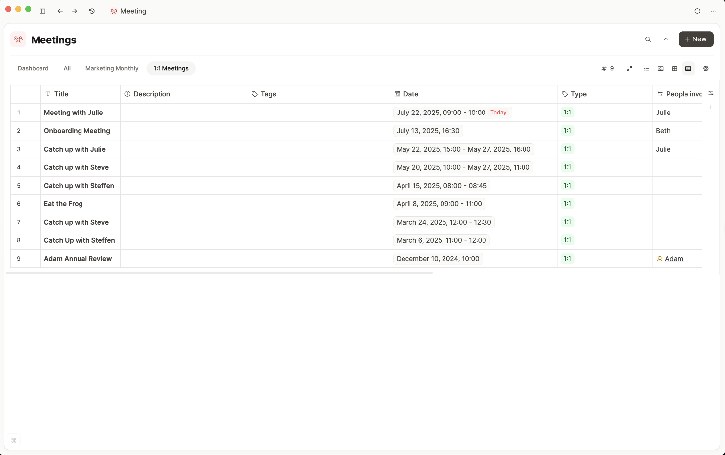Query section